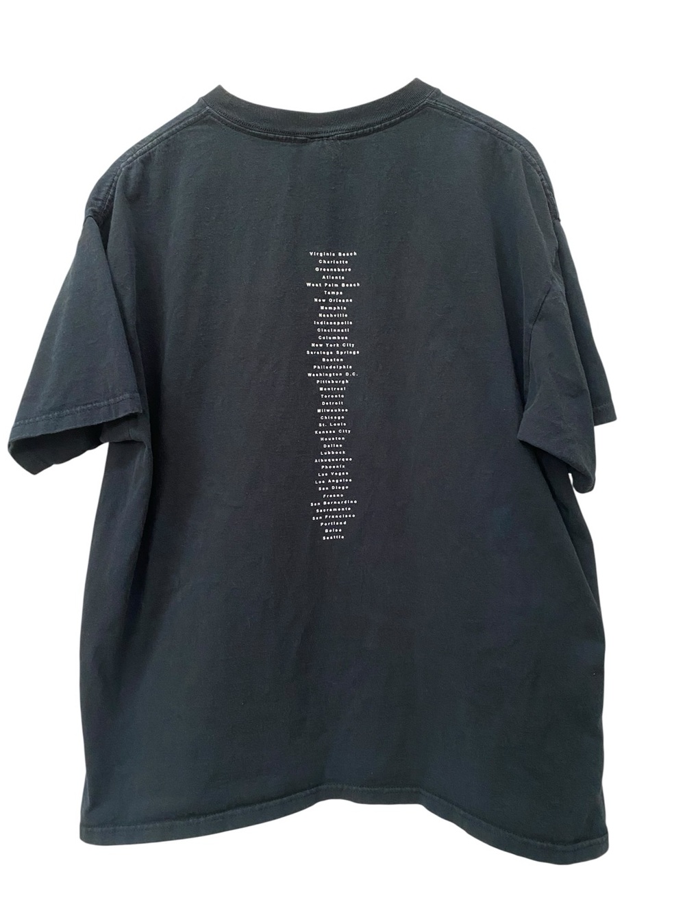 Vintage Y2K Pearl Jam Black Graphic Band Tee Tshirt Shirt Binaural Tour Anvil XL - Picture 2 of 5
